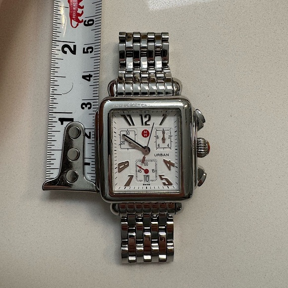 Michele Silver Deco Watch Without Diamonds - Picture 6 of 11